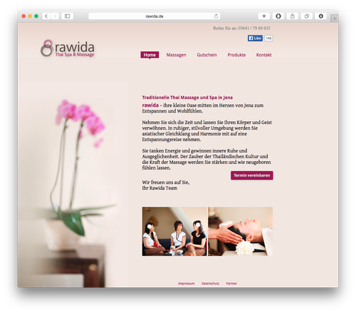 Screenshot: Rawida Thai-Massage